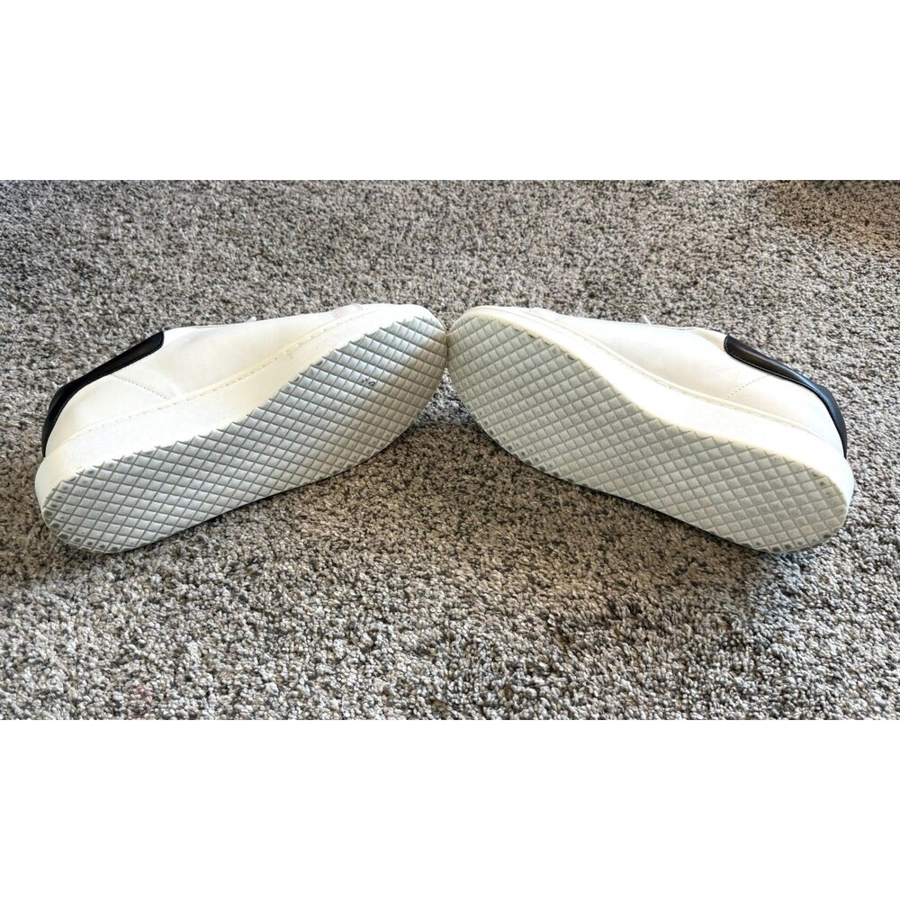 Womens Steve Madden Gaines White Faux Leather Size 8M Platform Sneakers - Picture 5 of 6